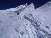 Manaslu Summit below ridge